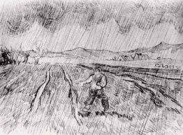 Enclosed Field with a Sower in the Rain