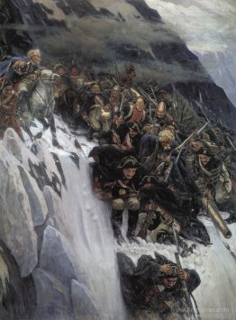 Russian Troops under Suvorov Crossing the Alps