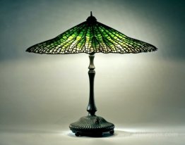 Library Lamp. Lotus, Pagoda design