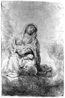 Madonna and Child in the Clouds