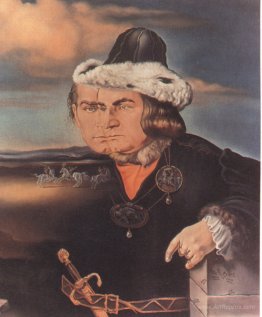 Portrait of Laurence Olivier in the Role of Richard III