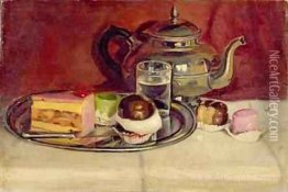 Still Life with Cakes and a Silver Teapot