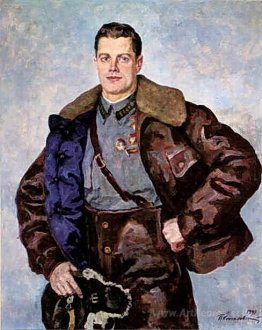 Portrait of a Hero of the Soviet Union, Pilot A. B. Yumashev