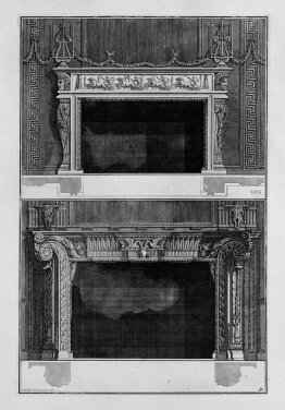 Two fireplaces superimposed with the support 4 in the chariot ra