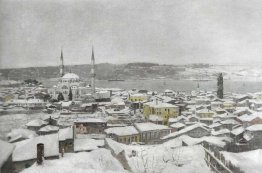 Üsküdar in the snow