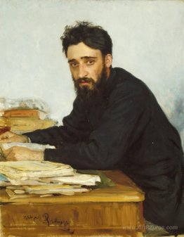 Portrait of writer Vsevolod Mikhailovich Garshin