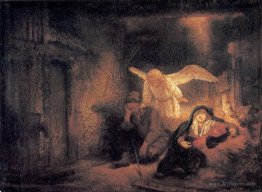 Joseph's Dream in the Stable in Bethlehem