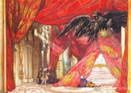 The sleeping beauty design for scene IV (the awakening)