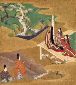 Illustration of the Genji Monogatari (Wakamurasaki)