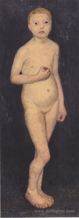 Nude girl standing