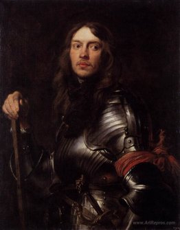 Portrait of a Man in Armour with Red Scarf