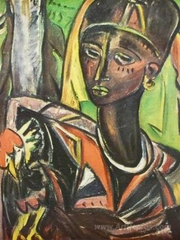 Zanzibar Woman with Chicken