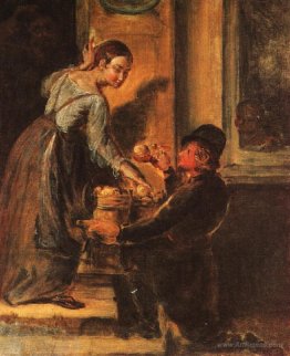 Buying apples from a peddler. Study