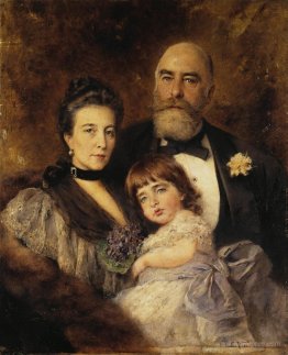 Volkov's Family. Group Portrait of M.S.Volkov, S.N.Volkova and S