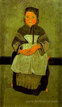 Little Breton Girl Seated (Portrait of Marie Francisaille)