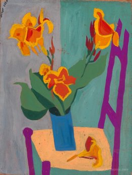 Still Life - Chair and Flowers