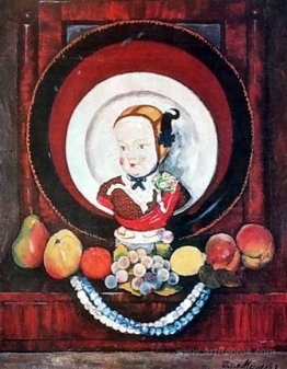 Still life with porcelain doll