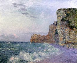 Cliffs in Normandy Evening