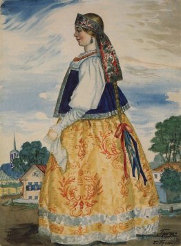 Varvara. Costume Design for Nikolai Ostrovsky's 'The Thunderstor