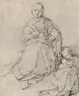 Study sheet with Mary and Child