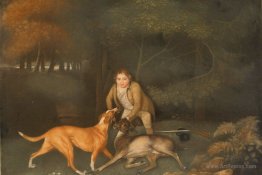 Freeman, the Earl of Clarendon's Gamekeeper, With a Dying Doe an