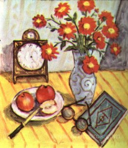 Still Life with Red Flowers