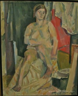 Seated nude