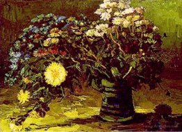 Vase with Daisies