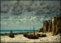 Boats on a Beach, Etretat