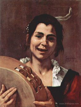 Girl with Tambourine