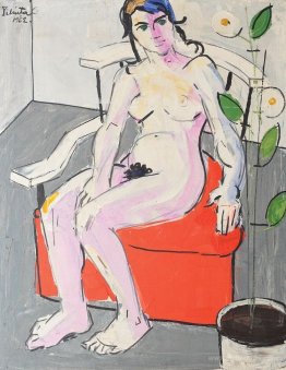 Nude with Flower