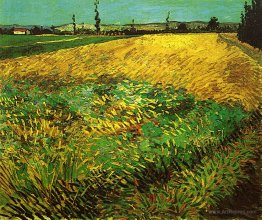 Wheat Field with the Alpilles Foothills in the Background