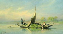 Peasant Family in a Boat