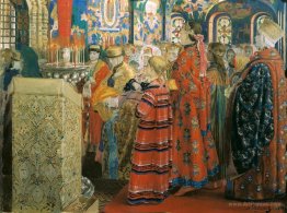 Russian Women of the XVII century in Church