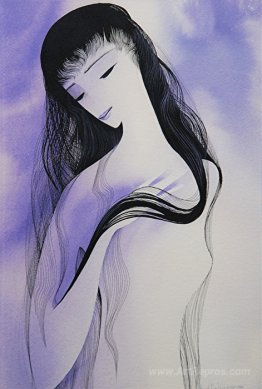 Woman in purple