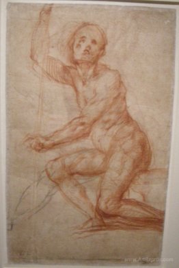 Study of a seated man