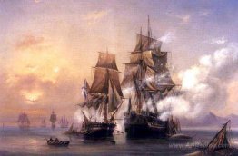 Capturing of Swedish 44 gun frigate Venus by Russian 22 gun cutt