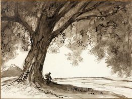 Vagabond under tree