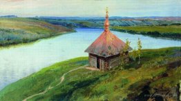 Chapel on the banks of the Oka