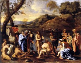 St. John Baptising the People