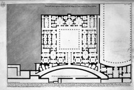 The Roman antiquities, t. 1, Plate XLV. Plan of upper floor of t