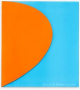 Orange Relief with Blue