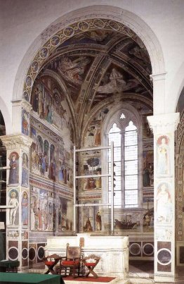 View of the Apsidal Chapel of Sant'Agostino. Cycle of St. August