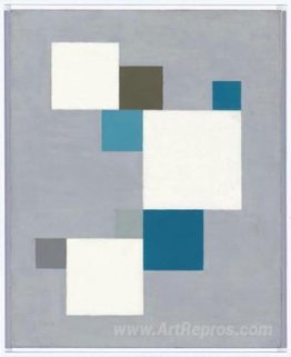 Composition with a Blue Square