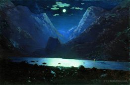 Daryal pass. Moonlight Night