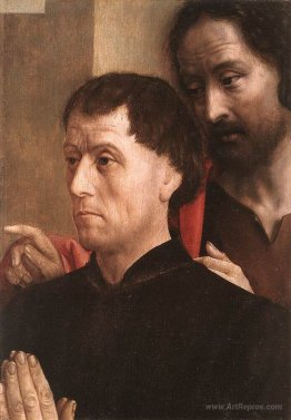 Portrait of a Man of Prayer with St. John the Baptist