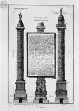 The Antonine column originally, at the time of Sixtus V, and aft