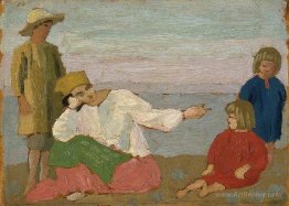 Dorelia and the Children at Martigues