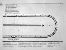 Ground plan of the Circus of Caracalla in today Capena outside t