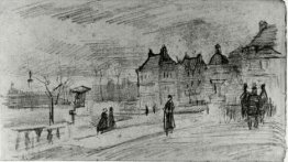 People Walking in Front of the Palais du Luxembourg